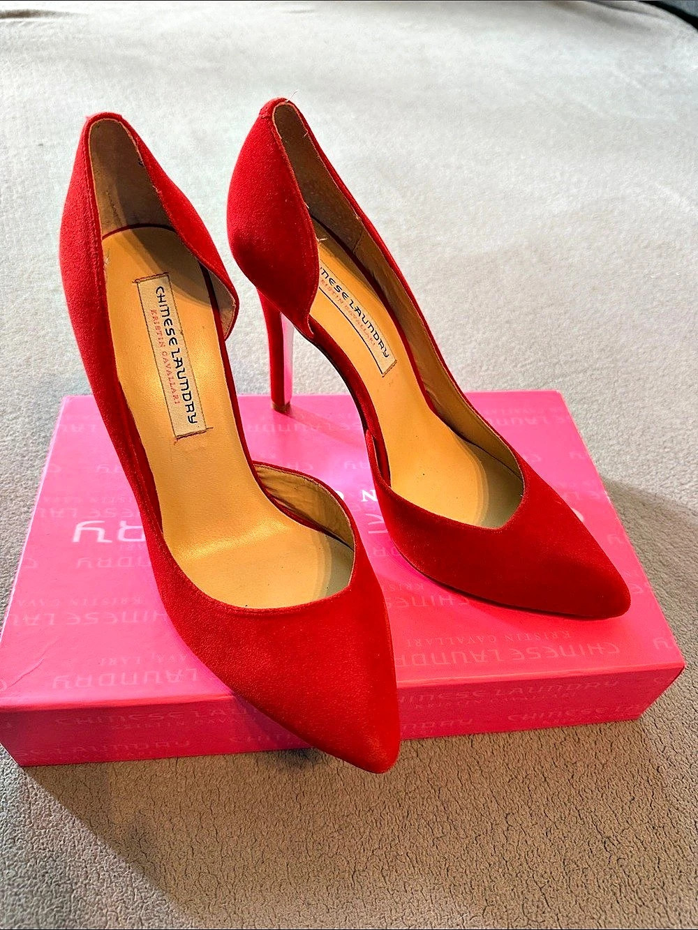 Chinese Laundry Copertina Red Pointed-Toe Heels